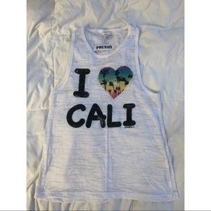 O’Neil “I ❤️ Cali” tank. NEW WITH TAGS